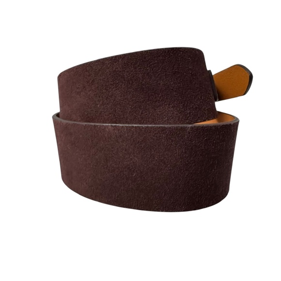 Genuine CIRCA Wide Brown Suede Leather Belt For Women Small 32 - Picture 4 of 9
